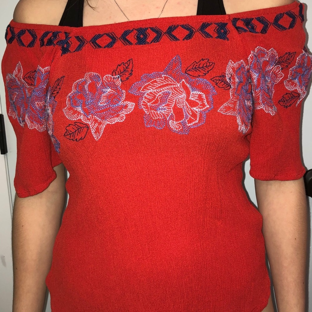 Cloud Chaser Off-The-Shoulder Top